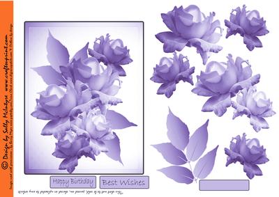 Lilac Hues Rose Step by Step Makes a Stunning Card