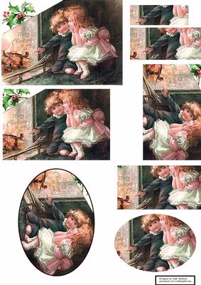 Children Beside the Fire