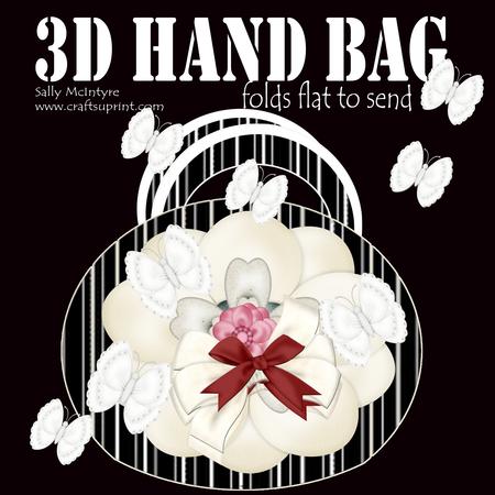 Black and White Handbag Card