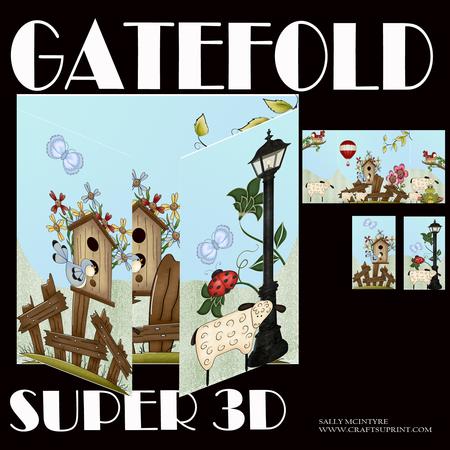Gatefold Super 3D in My Garden