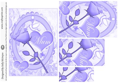 Mum Love Lilac Pyramid