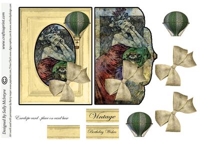 Vintage Steam Punk Ladies Card