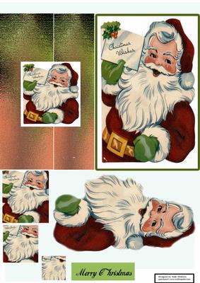 Santa Fold Back 3D