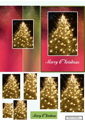 Christmas Lights Fold Back Magenta