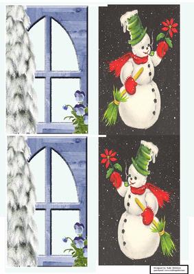 Snowman Thru My Window