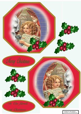 Plate Card for Our Friends at Christmas