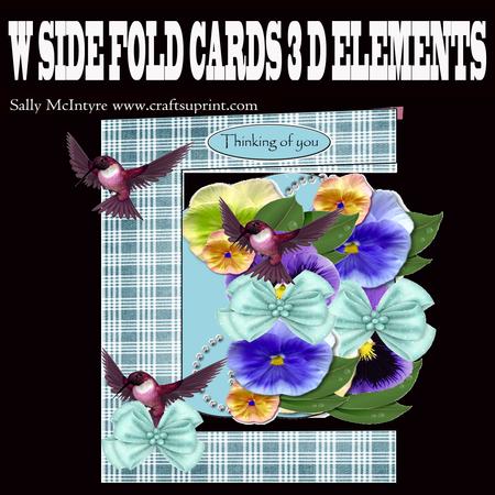W Fold Pansies Galore