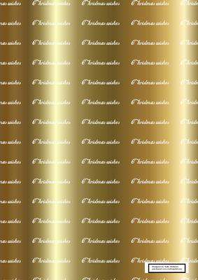Christmas Wishes Backing Paper Gold