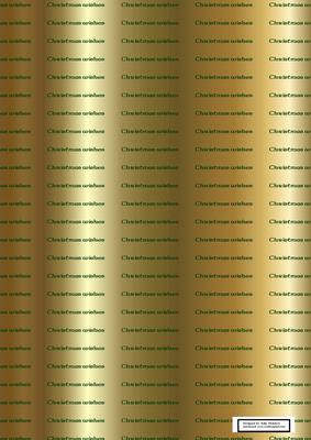 Christmas Wishes in Gold and Green