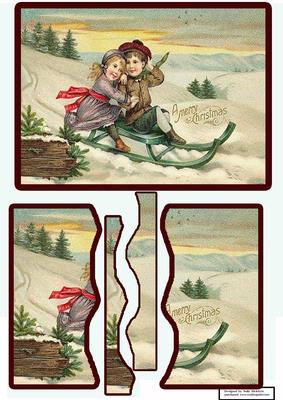 Xmas in the Snow Crazy Edge Side Stacker