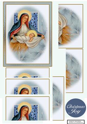 Joy at Christmas 3 Layer Top to Bottom Pyramid