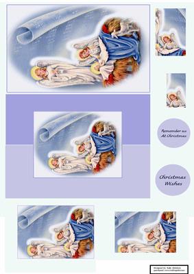 Foldback Card Pyramid Front Nativity