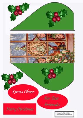 Teardrop Xmas Window