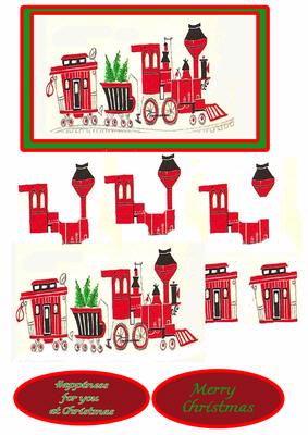 Vintage Train for Christmas