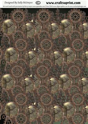 Steampunk Cogs and Clocks Great Male Background
