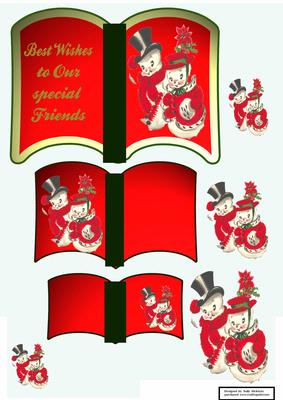 Snow Man Book Best Wishes to Our Special Friends