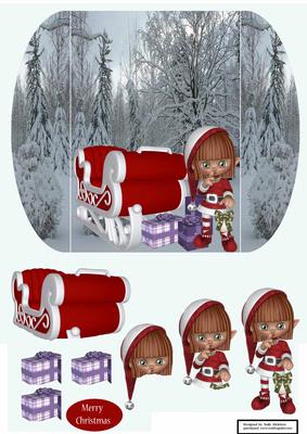 Sleigh in the Snow at Xmas