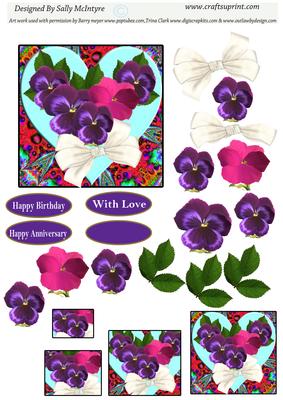 Pansies in the Garden