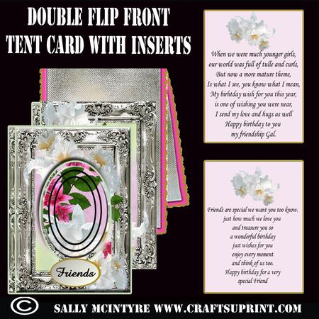 Double Front Tent Card with Pyramid