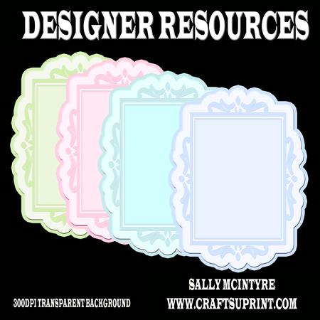 Card Fronts Pastel Designer Resourcer