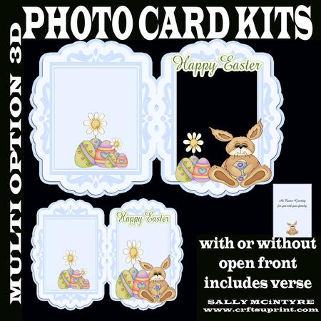 Photo Card Multi Option Easter 2 with 3D and Verse