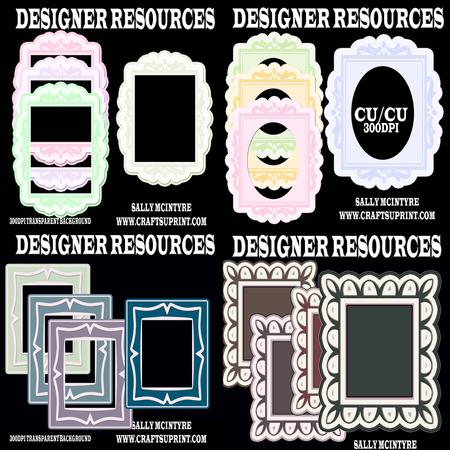 A Selection of Frames and Mats Png Format Transparent Backgr
