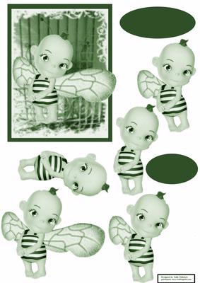 Baby Cakes in Green