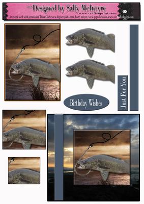 Walleye Fishermans Drean 2 Card Sheet