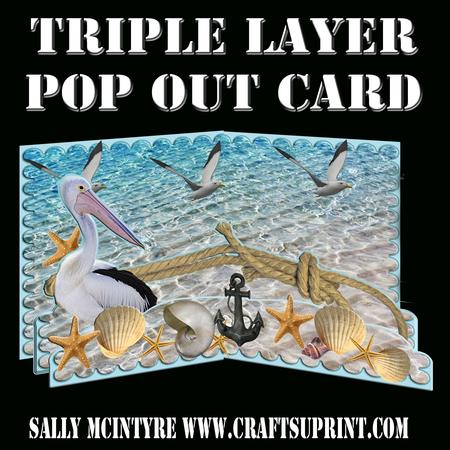 On the Seas Triple Layer Popout Card