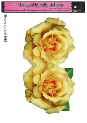 Yellow Cut and Fold Quick Card