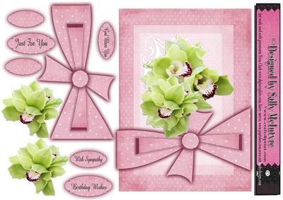Green Orchids and Pink Bows