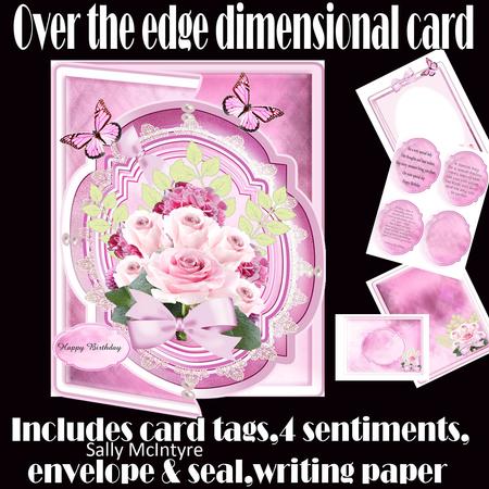 Cut Away Front Dimensional Card Lots of Accessories