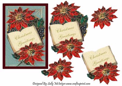 Poinsettia Christmas Greeting
