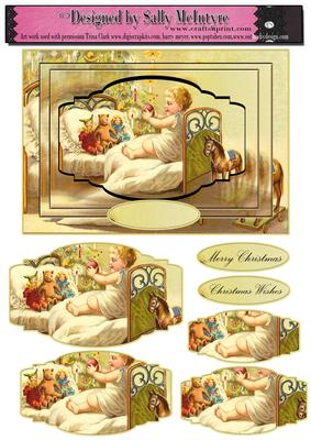 Childrens Christmas Vintage Card