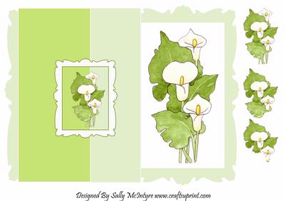 Foldback Lily Step by Step a Card for Many Situations