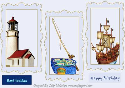 3 Nautical Themed Toppers