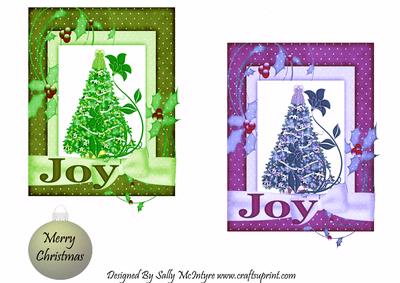 Joy to the World Toppers Green and Purple