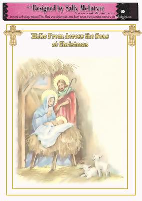 Letterhead, Hello from Across the Seas at Christmas Religiou