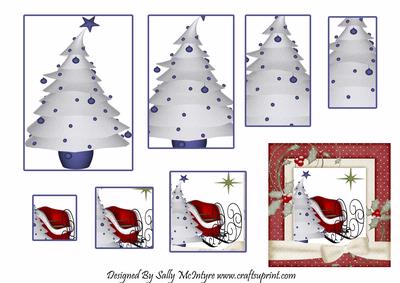 I Cant Wait Till Xmas 2 Card Pyramids