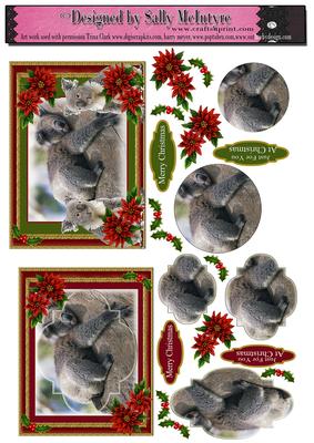 2 Up Christmas Australia Koala Bears