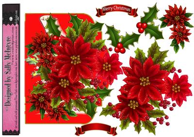 Over the The Edge Poinsettia and Holly