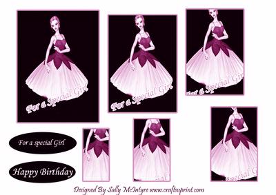 For a Special Girl Happy Birthday Pink