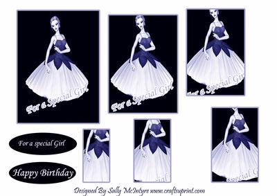 For a Special Girl Happy Birthday Purple