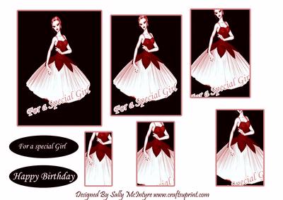 For a Special Girl Happy Birthday Red