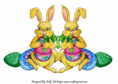 Bunny Shaped Card for a Special Little One at Easter
