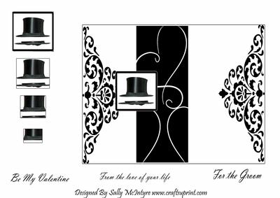 Be My Valentine from the Love of Your Life-and for the Groom Multi Function Card for a Man in Your Life