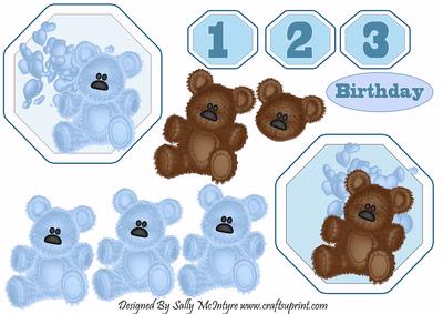 Plate Card 1st 2nd 3rd Birthday