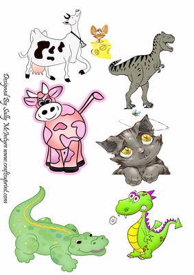 Toppers Print and Cut Out , Print Multiple Times to Make Step by Step