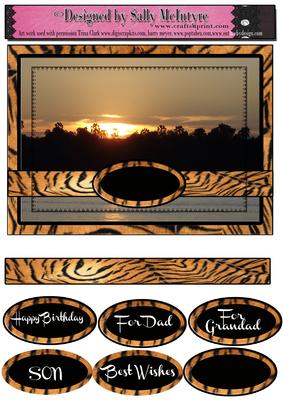 African Sunset Male Sentiments Dad,grandad and Son
