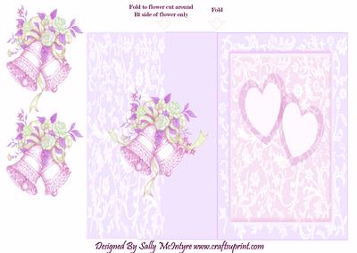 Anniversary Card in Pastel Colour Pink